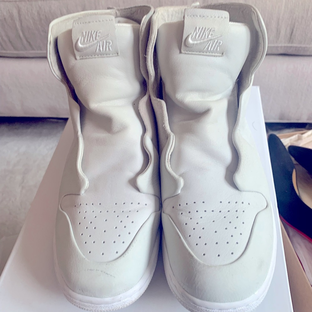 Air Jordan AJ1 Sage xx -   Off white -  no lace high-top sneakers ! 🔥🔥